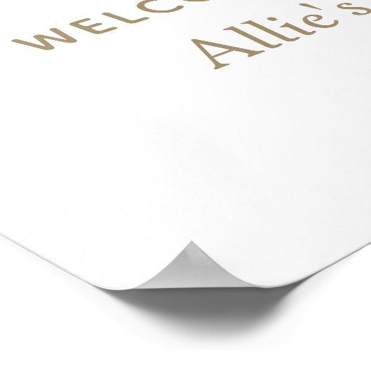 ファーム誕生日パーティーのウェルカムサイン ポスター (角)