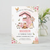 ファーム誕生日ファームアニマルズ3rd誕生日招待状 招待状 (スタンド正面)