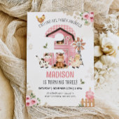 ファーム誕生日ファームアニマルズ3rd誕生日招待状 招待状