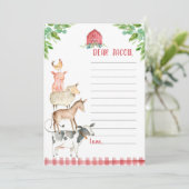 ファーム誕生日ボーイ納屋周囲の庭タイムカプセルカード  カード (スタンド正面)