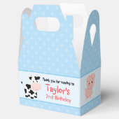 ファーム誕生日専用ボックス（切妻ボックス） – 青 フェイバーボックス (オープン)