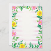 ファーム誕生日招待状ガールファーム招待状 招待状 (裏面)