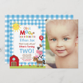 ファーム誕生日招待状納屋周囲の庭誕生日パーティー 招待状