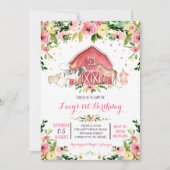 ファーム誕生日招待状，ファーム誕生日の招待 招待状 (正面)