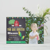 ファーム誕生日招待状（写真あり） 招待状 (スタンド正面)