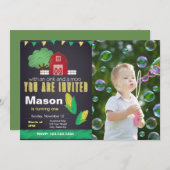 ファーム誕生日招待状（写真あり） 招待状 (正面/裏面)