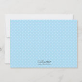 ファーム誕生日招待状 – 少年（青） -納屋周囲の庭 招待状 (裏面)