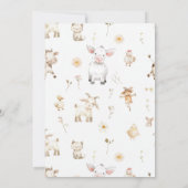 ファーム誕生日招待状、納屋周囲の庭誕生日招待状 招待状 (裏面)