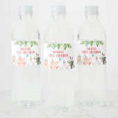 ファーム誕生日納屋周囲の庭アニマルズボーディコーレーベル ペットボトルラベル (ボトル)