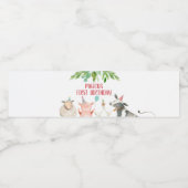 ファーム誕生日納屋周囲の庭アニマルズボーディコーレーベル ペットボトルラベル (シングルラベル)