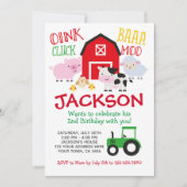 ファーム誕生日 招待状 (正面)