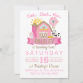 ファーム誕生日 招待状 (正面)