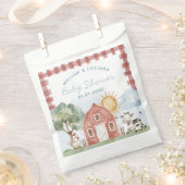 ファーム赤ちゃんシャワーありがとう フェイバーバッグ (クリップ留めされた状態)