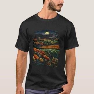 ファーム農家ランチクロップズ自然農業 Tシャツ