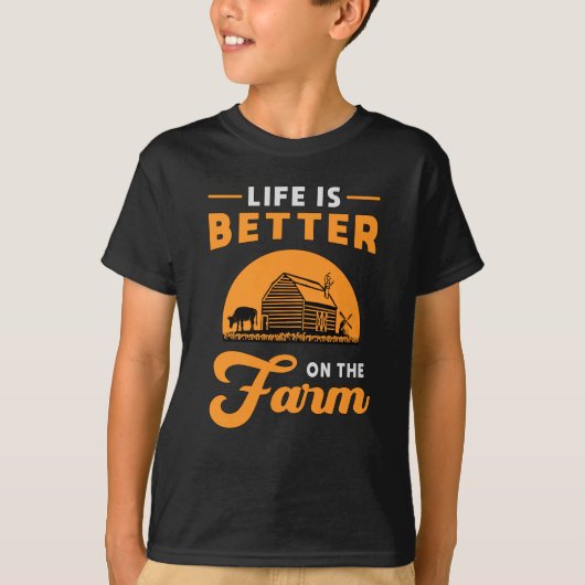 ファーム農家農業鶏農業ギフトおもしろい Tシャツ (正面)