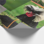 ファーム鶏の写真コラージュ ラッピングペーパー (角)