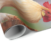 ファーム鶏の写真コラージュ ラッピングペーパー (ロールコーナー)