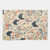 ファーム鶏、鶏\花コテージ キッチンタオル (横)
