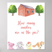 ファーム – キャンディーズの数を推測するポスター ポスター (正面)