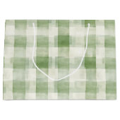 ファーム グリーン クリーム プライド ブライダル シャワー ラージペーパーバッグ (正面)