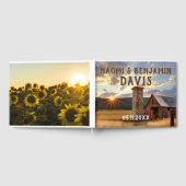 ファーム&サンフラワー結婚ズゲストブック ゲストブック (全面)