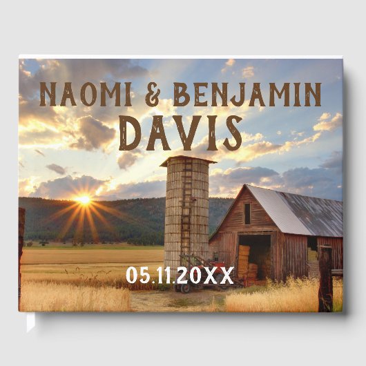 ファーム&サンフラワー結婚ズゲストブック ゲストブック (正面)