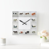 ファーム スクエア壁時計 (ホーム)