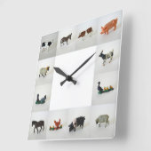 ファーム スクエア壁時計 (傾斜)