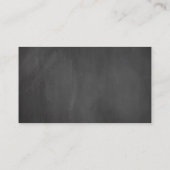 ファーム·チャルクボード、ホワイト·フォント、結婚詳細 エンクロージャーカード (裏面)