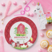 ファーム バースデー パーソナライズ プライド ペーパープレート (パーティー)