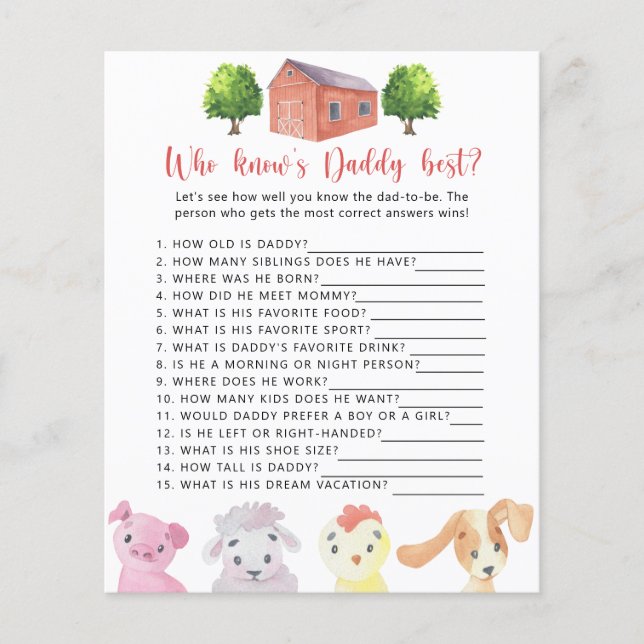 ファーム – 誰がDADDYゲームを知っ最高のている (正面)