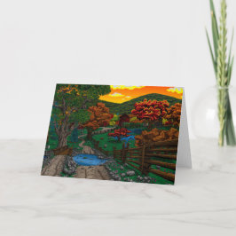 ファーム#1サンセットグリーティングカード カード