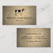 ファーム- Cow名刺 名刺 (正面/裏面)