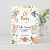 ファームohベビー赤ちゃんシャワー招待 招待状 (スタンド正面)