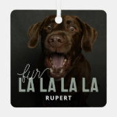 ファーラおもしろいラペットフォトクリスマス メタルオーナメント (裏面)