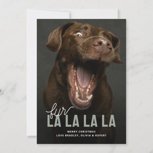 ファーラおもしろいラペットホリデークリスマスカード シーズンカード (正面)