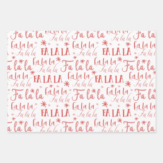 ファーラサンタクロース&ミセスクロースクリスマスパターン ラッピングペーパーシート (正面2)