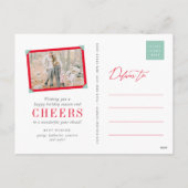 ファーララララスクリプトドッグラバーフォトペおもしろいット シーズンポストカード (裏面)