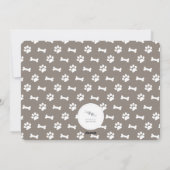 ファーララララポーズドッグ恋人フォトペおもしろいット シーズンカード (裏面)