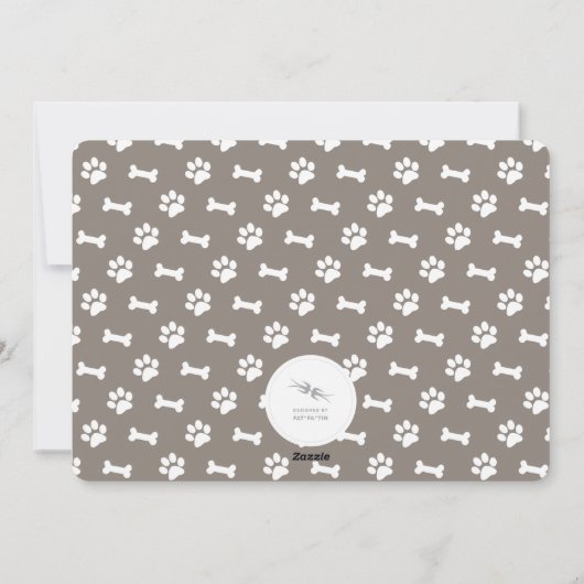 ファーララララポーズドッグ恋人フォトペおもしろいット シーズンカード (裏面)