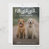 ファーララララ…ドッグフォトクリスマス シーズンカード (正面)