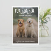 ファーララララ…ドッグフォトクリスマス シーズンカード (スタンド正面)