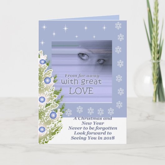 ファーラ遠くにブ、クリスマスグリーティングカード シーズンカード (正面)