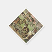 ファーリーパーソナライズされたフレンズ愛犬家ナプキンス スタンダードカクテルナプキン (角)