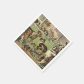 ファーリーパーソナライズされたフレンズ愛犬家ナプキンス スタンダードカクテルナプキン (角)