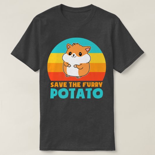 ファーリーポテトギニアピグ Tシャツ (デザイン正面)