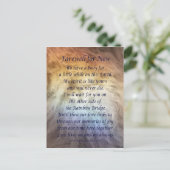 ファーレインボーブリッジペット悲しみ悔やみや弔慰葉書 ポストカード (スタンド正面)