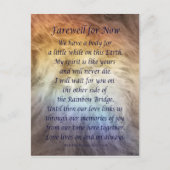 ファーレインボーブリッジペット悲しみ悔やみや弔慰葉書 ポストカード (正面)