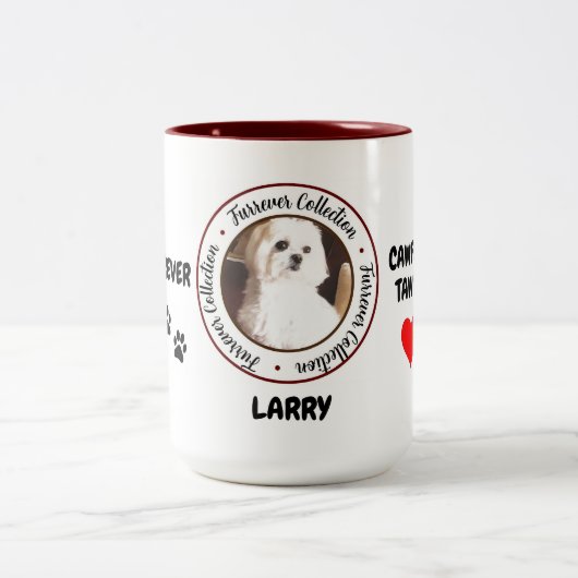 ファーレバーカウフェタウパーソナライズされたクコーヒーマグ ツートーンマグカップ (中央)