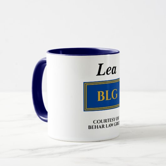 ファーレバーパーソナライズされたオフィスのコーヒーマグ マグカップ (正面左)